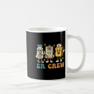 Retro Er-team Eerste Hulp Grappige Verpleegkundige Koffiemok