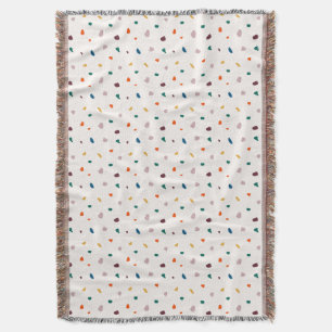 Retro Erathy Terrazzo Print Gezellige Gooi Deken