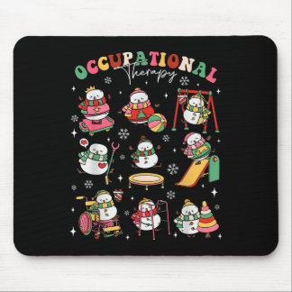 Retro Ergotherapie Kerst Sneeuwman Ot Ot Muismat
