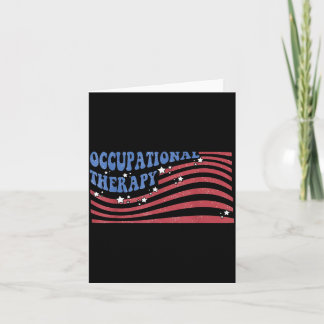 Retro Ergotherapie USA Vlag 4 juli OT Kaart