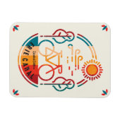 Retro Erie Canal Bike Trail. Magneet (Horizontaal)