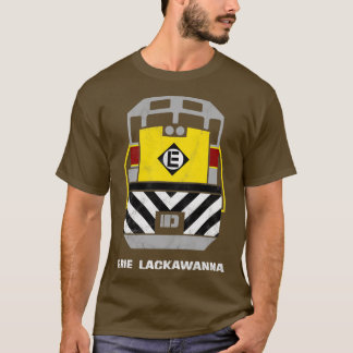 Retro Erie Lackawant Railroad Engine T-shirt