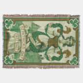 Retro - Erin Go Braugh. Prettig St. Patrick's Day Deken (Voorkant)