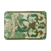 Retro - Erin Go Braugh. St. Patrick's Dag Groeten Badmat (Voorkant)