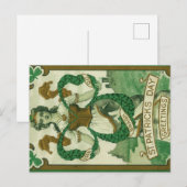 Retro - Erin Go Braugh. St. Patrick's Dag Groeten Briefkaart (Voorkant / Achterkant)