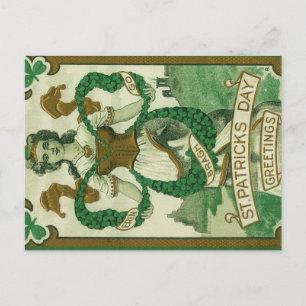 Retro - Erin Go Braugh. St. Patrick's Dag Groeten Briefkaart
