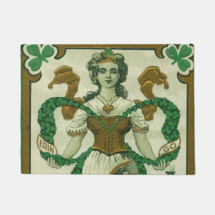 Retro - Erin Go Braugh. St. Patricks Dag Groeten Deurmat