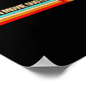 Retro Es Funny Saying Fluent In Movie Quotes  Poster (Hoek)