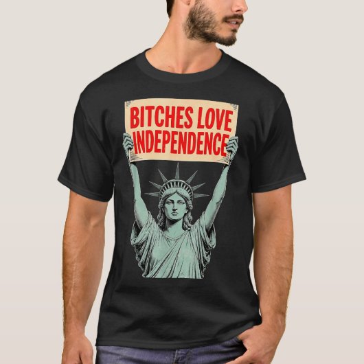Retro Es Love Onafhankelijkheid Grappig 4 juli 1 T-shirt (Voorkant)