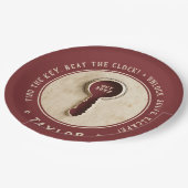 Retro  Escape Room Detective Adventure Key Papieren Bordje (Gekanteld)