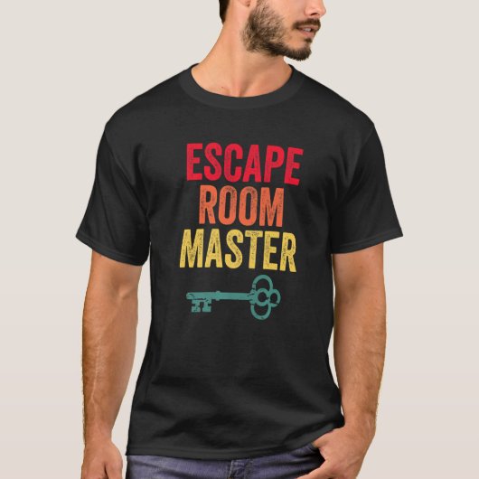 Retro Escape Room Master  Escape Room Squad T-shirt (Voorkant)