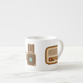 Retro Espresso Mok (Voorkant rechts)