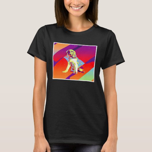 Retro  esthetisch Cocker Spaniel T-shirt (Voorkant)