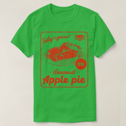 Retro esthetisch diner en t-shirt (Design voorkant)