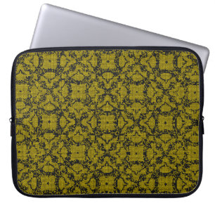 Retro esthetische achtergrond design 80, 90 laptop sleeve