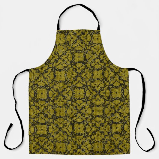 Retro esthetische achtergrond design 80, 90 schort (Voorkant)