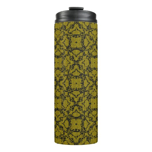 Retro esthetische achtergrond design 80, 90 thermosbeker (Voorkant)