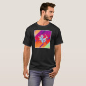Retro esthetische afschermingen t-shirt (Voorkant volledig)