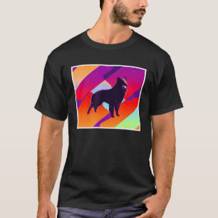 Retro esthetische Belgische Sheepdog T-shirt
