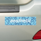 Retro esthetische Bumpersticker! Bumpersticker (Op auto)
