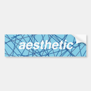 Retro esthetische Bumpersticker! Bumpersticker