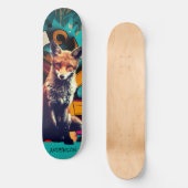 Retro esthetische gepersonaliseerde FOX Persoonlijk Skateboard (Voorkant)