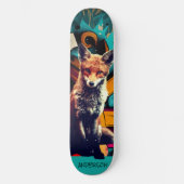 Retro esthetische gepersonaliseerde FOX Persoonlijk Skateboard (Voorkant)