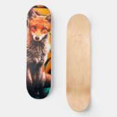 Retro esthetische graffiti Lady FOX Persoonlijk Skateboard (Voorkant)