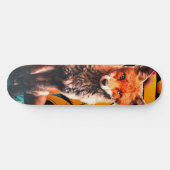 Retro esthetische graffiti Lady FOX Persoonlijk Skateboard (Horizontaal)
