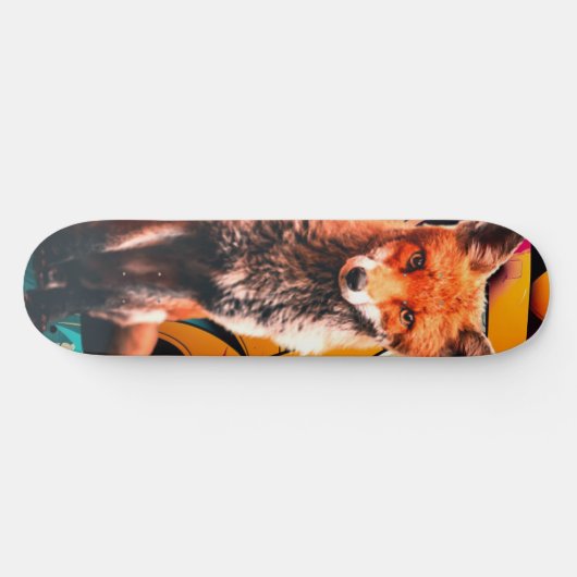 Retro esthetische graffiti Lady FOX Persoonlijk Skateboard (Horizontaal)