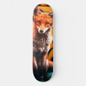 Retro esthetische graffiti Lady FOX Persoonlijk Skateboard (Voorkant)