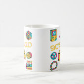 Retro esthetische herinneringen van 90s kind koffiemok (Center)
