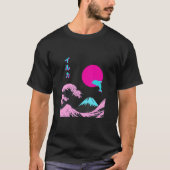 Retro esthetische Iruka met Japans schrijven T-shirt (Voorkant)