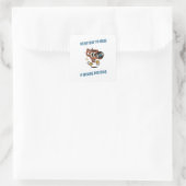 Retro Esthetische Koffie Sticker – Grappige Beslis (Tas)