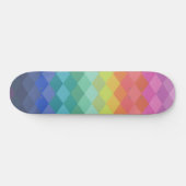 Retro esthetische levendige regenboogvormen patroo persoonlijk skateboard (Horizontaal)