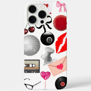 Retro esthetische telefoonhoes - vibes met Pl iPhone 16 Pro Max Hoesje