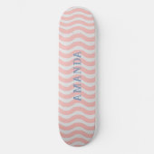 Retro esthetische trippy groovy strepen gepersonal persoonlijk skateboard (Voorkant)