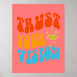 Retro esthetische wandkunst voor meisjes, Tweens,  Poster