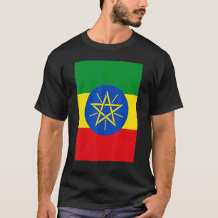 Retro  Ethiopische vlag Ethiopië T-shirt