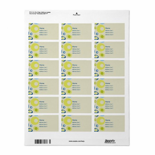 Retro Etiket (Full Sheet)