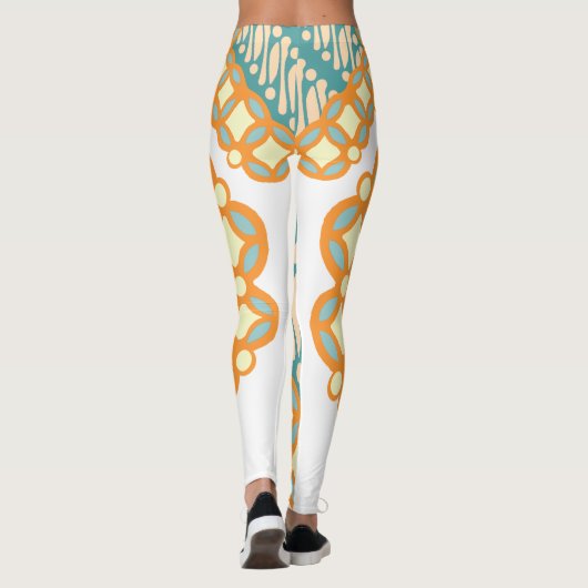 Retro Etnische Klassieke Java  Leggings (Achterkant)