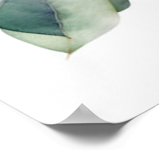 Retro Eucalyptus Print, Watercolor Eucalyptus Poster (Hoek)