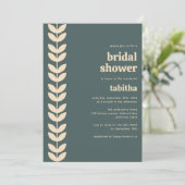 Retro-eucalyptus-Vrijgezellenfeest Kaart (Staand voorkant)