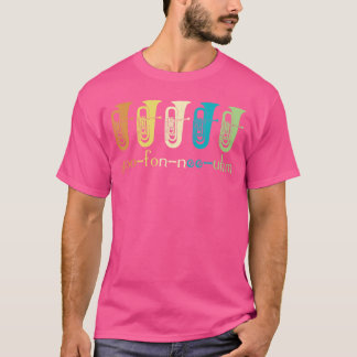 Retro Euphoniumspeler Euphoniumist Koper Hoorn Mar T-shirt