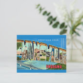 Retro Evansville IN ansichtkaart Briefkaart (Staand voorkant)