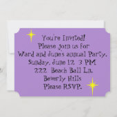 Retro Evening bij uitnodigingen thuis (Achterkant)