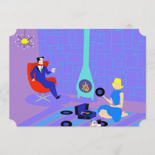 Retro Evening bij uitnodigingen thuis