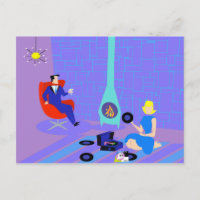 Retro Evening op Home Briefkaart