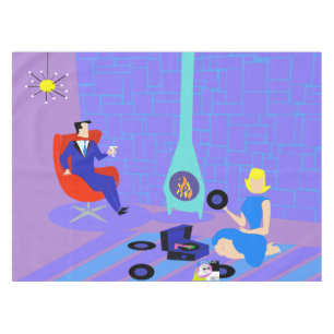 Retro Evening op Home Tablecloth Tafelkleed