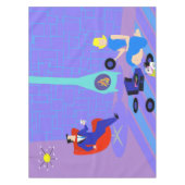 Retro Evening op Home Tablecloth Tafelkleed (Voorkant)